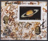 Coreea de Nord 1989 - Astronomie - Galilei, Herschel, Colita, MNH, Nestampilat
