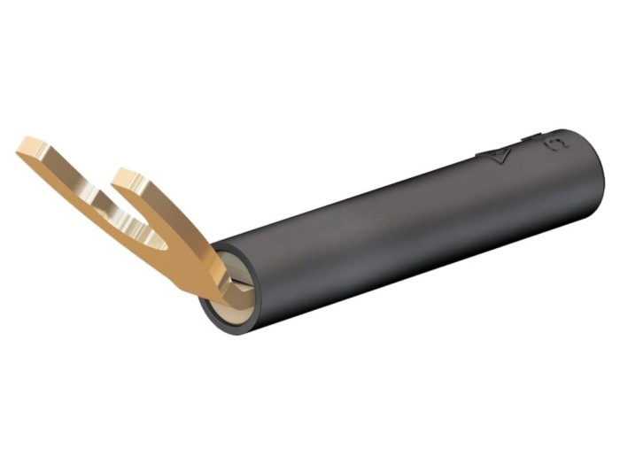 Conector mufă tip furcă 4mm 20A