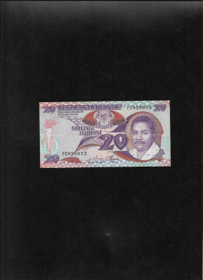 Tanzania 20 shilingi 1987 seria828873 foto
