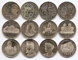 Romania Set 12 - 50 bani 2010-2019 Set complet comemorative - din fasic, UNC !!!