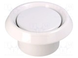 Accesorii: anemostat albă polipropilenă &Oslash;100mm AN