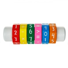 Jucărie Educativă Lemn, Calculator, Multicolor, Dimensiune 3.5x13.5 cm