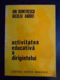 Activitatea Educativa A Dirigintelui - Ion Dumitrescu, Nicolae Andrei ,541953, SCRISUL ROMANESC