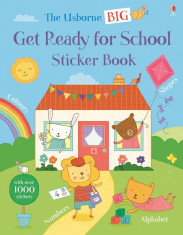 Big Get Ready for School Sticker Book (bind-up) - Carte Usborne (3+) foto