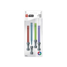 Set 4 pixuri colorate cu gel LEGO Star Wars Lightsaber