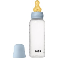 BIBS Anti-Colic Baby Bottle Latex biberon anticolici cu tetină din cauciuc Baby Blue 270 ml
