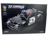 Set constructie tip lego masina de politie, 437 piese, Technic Racing Car 48014