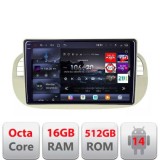 Navigatie Fiat 500 intre anii 2007-2015 Android radio gps internet 8 core QLED 2K 16+512 360 Edotec CarStore Technology