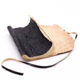 Agenda de calatorie rulata, din piele - Negru