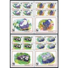 Aitutaki 2002 Mi 772/75 klb - WWF: pasari, fauna