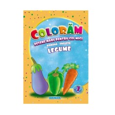 Desene Mari pentru Cei Mici, Legume, Carte de Colorat B5 foto