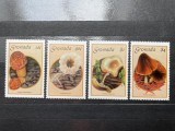 Set 4 timbre Grenada 1986 &ndash; Ciuperci tropicale (Mushrooms) MNH -A63