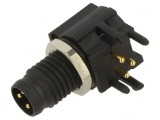 Conector M8 Tată 4 PIN 90&deg; Montare Panou 3A