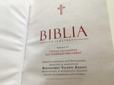 BIBLIA ANANIA CU ILUSTRATII 6- CARTILE NECANONICE ALE VECHIULUI TESTAMENT foto