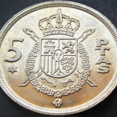 Moneda 5 PESETAS - SPANIA, anul 1976 *cod 1394 A (varianta 1975) = A.UNC