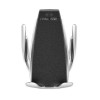 Incarcator , suport auto wiereless inteligent , ,QC wireless fast charging, Silver-Black, putere in iesire 5w,7,5,10w, compatibil cu toate tipurile de