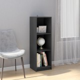 vidaXL Bibliotecă/Separator cameră, gri, 36x33x110 cm, lemn masiv pin