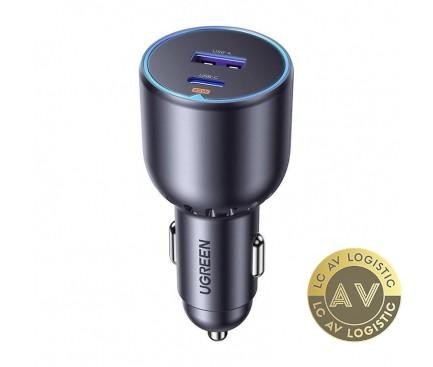 Incarcator Auto UGREEN EC701 63W 3A 1 x USB-A - 1 x USB-C Negru