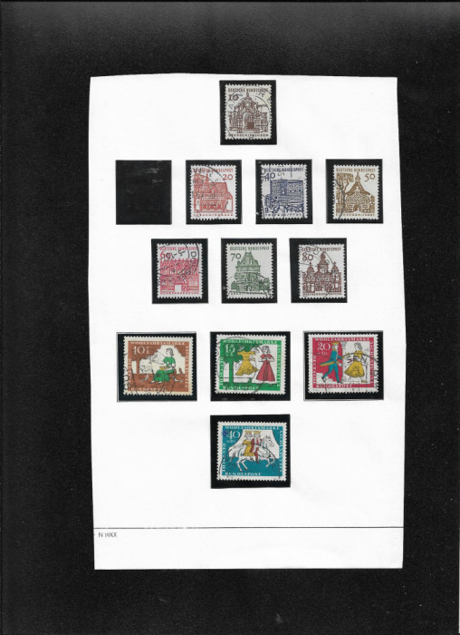 Germania foaie album cu 11 timbre