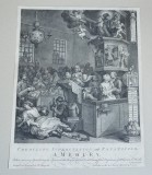 William Hogarth &quot;Credulity, Superstition and Fanaticism. A Medley&quot; gravura 1762, Scene gen, Cerneala, Realism