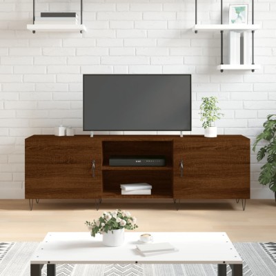 vidaXL Comodă TV, stejar maro, 150x30x50 cm, lemn compozit 829099 foto