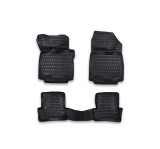 Covoare Presuri Cauciuc Tip Tavita PSN Renault Clio 3 2005-2012 Negru Dedicate Set Fata Spate TPE