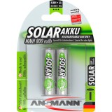 Set 2 acumulatori Lampa Solara AA, HR6, Ni-Mh, 800 mAh