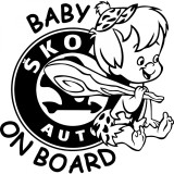 Sticker Baby On Board Skoda