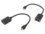 Extender HDMI HDCP RJ45 Negru 30m