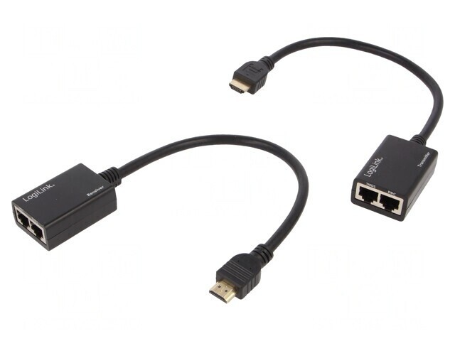 Extender HDMI HDCP RJ45 Negru 30m