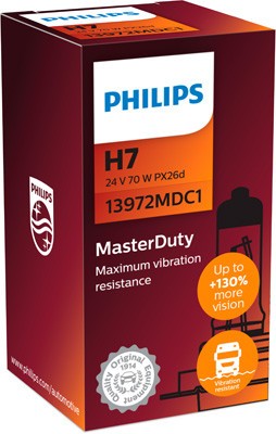 H7 MASTER DUTY 24V 70W PHILIPS (CUTIE) 78653 foto