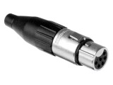 Conector XLR 6 pini AMPHENOL AC6AF 7,5A 133V IP40 drept lipire mamă