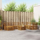 vidaXL Seturi de canapele natural Lemn Solid de Acacia 3375319