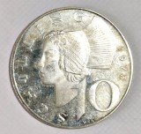 AUSTRIA 10 SCHILLING 1973 ARGINT PROOF, Europa