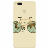 Husa silicon pentru Xiaomi Mi A1, Retro Bicycle Illustration