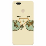 Husa silicon pentru Xiaomi Mi A1, Retro Bicycle Illustration