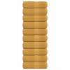 VidaXL Prosoape de baie 10 buc. FROGN aurii 30x30 cm 100% bumbac