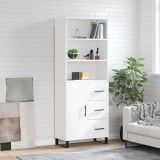 Cumpara ieftin Dulap &icirc;nalt, alb, 69,5x34x180 cm, lemn compozit