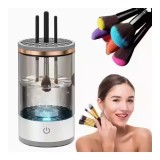 Cumpara ieftin Curățător Electric pentru Pensule Machiaj &ndash; Spălare și Uscare Automată, Cu Recipient și Accesorii, USB Re&icirc;ncărcabil, Oem