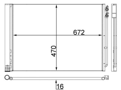 MAHLE AC 567 000S Condensator, climatizare foto