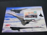 Concorde, Avion Supersonic Legendar - Bloc Filatelic Republica Centrafricană