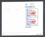 Portugalia-Azore.1981 EUROPA:Folclor-Bl. SP.74, Nestampilat