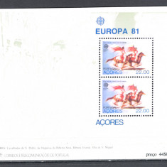 Portugalia-Azore.1981 EUROPA:Folclor-Bl. SP.74