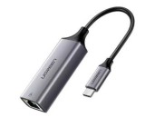 ADAPTOR RETEA Ugreen, &amp;quot;CM199&amp;quot; USB Type-C to Gigabit LAN Adapter, LED, gri &amp;quot;50737&amp;quot; (timbru verde 0.18 lei) - 6957303857371