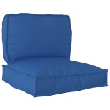 vidaXL Set de perne pentru palet 2 bucăți Albastru Regal din țesătură Oxford