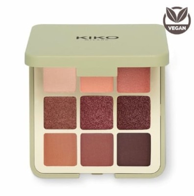 Paleta Farduri Pleoape, Kiko Milano, Green Me, 102 Feisty Saffron, Vegan, 9 Culori foto