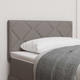 Tăblie cap cu lumini cu bandă LED Gri taupe 80 cm țesătură