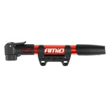 Pompita manuala bicicleta AMiO PU01, compatibila cu valve Presta si Schrader, design compact, maner ergonomic, lungime 28 cm