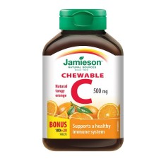VITAMINA C 500MG PORTOCALA 120CPR MASTICABILE foto