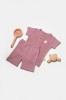 Set tricou cu pantaloni Bamboo, roz, BabyCosy, 50%bumbac+50% bambus (Marime: 6-9 luni)